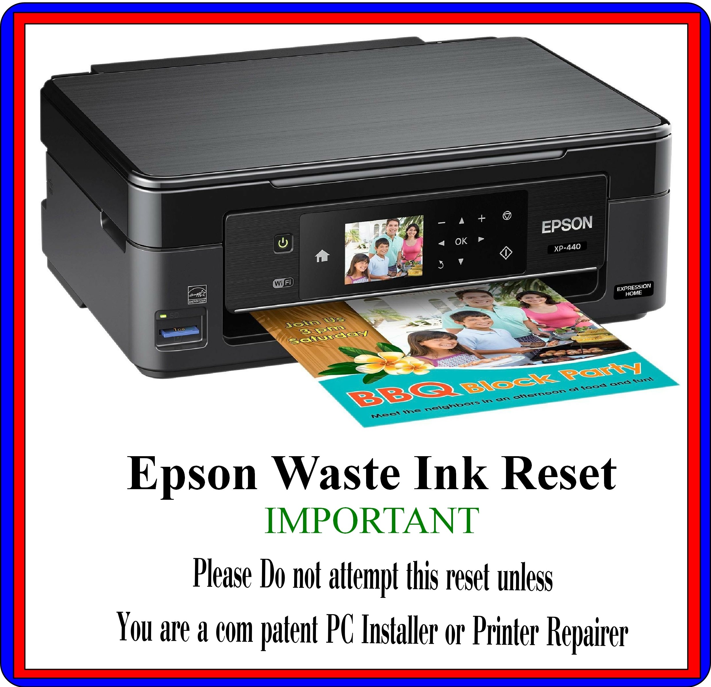 Waste ink reset key generator free